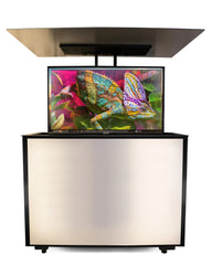MirageVision 75" Outdoor TV Premium Lift Cabinet - Green Vista Living