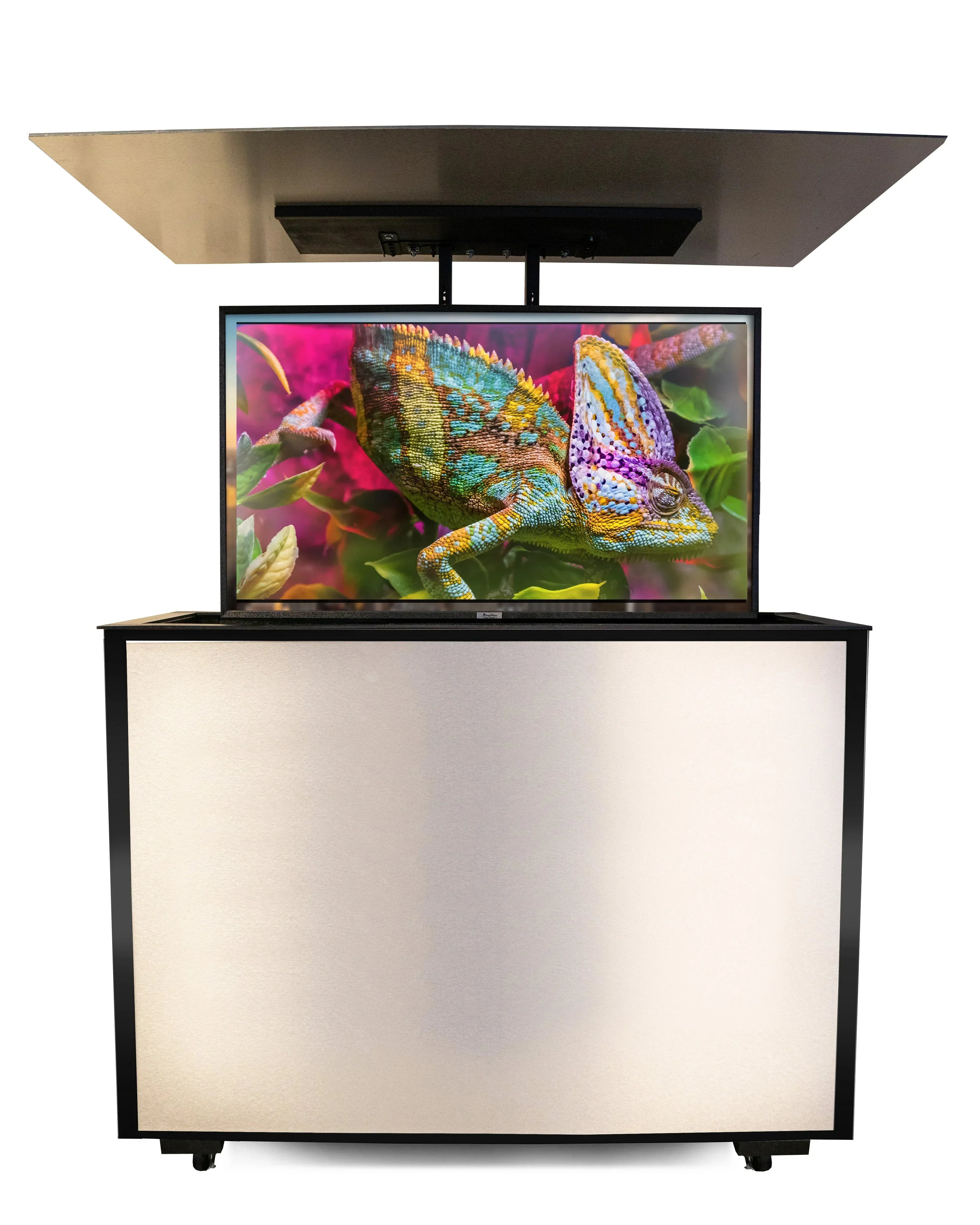 MirageVision 65" Outdoor TV Premium Lift Cabinet - Green Vista Living