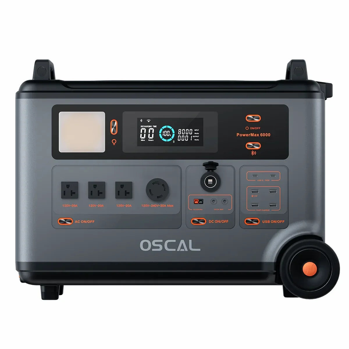 Oscal PowerMax 6000 | 6000W Portable Power Station with 120/240V Dual Voltage - Green Vista Living