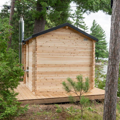 Dundalk Leisurecraft Canadian Timber Georgian Cabin Sauna | 6 Persons - Green Vista Living