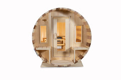 Dundalk Leisurecraft Canadian Timber Tranquility Barrel Sauna | 6 - 8 Persons - Green Vista Living