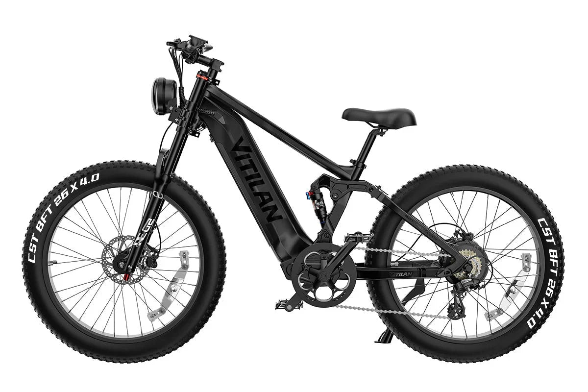 Vitilan T7PRO Full Suspension Mountain E-bike - Green Vista Living