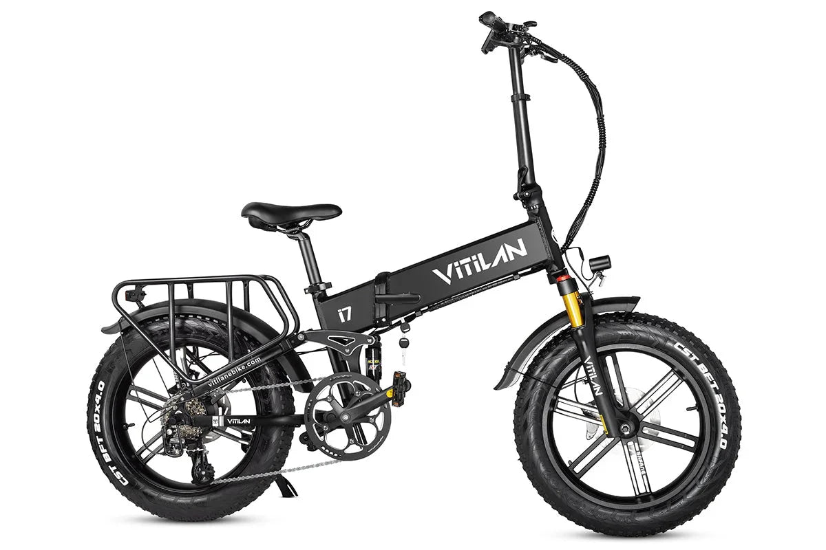 Vitilan I7 Pro Folding Full Suspension Electric Bike - Green Vista Living