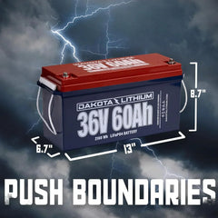 Dakota Lithium 36V 60Ah Deep Cycle LiFeP04 Single Battery - Green Vista Living