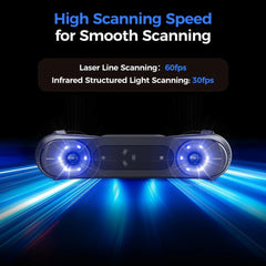 Creality 3D Scanner Raptor Pro for Automotive & Engineering Projects with Metrology-Grade 0.02mm Accuracy