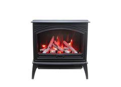Amantii E50-NA Lynwood Series - 50 cm Freestand Electric Stove Featuring a Cast Iron Frame and a 10 Piece Birch Log Set - Green Vista Living