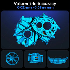 Creality 3D Scanner Raptor Pro for Automotive & Engineering Projects with Metrology-Grade 0.02mm Accuracy