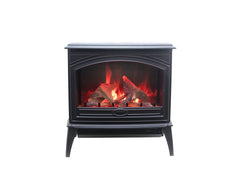 Amantii E50-NA Lynwood Series - 50 cm Freestand Electric Stove Featuring a Cast Iron Frame and a 10 Piece Birch Log Set - Green Vista Living
