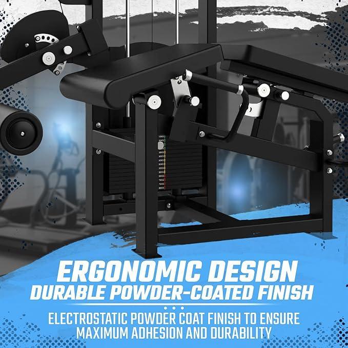 Selectorized Leg Extension & Prone Leg Curl Combo w/250lb weight stack (New) Sports & Fitness Exchange