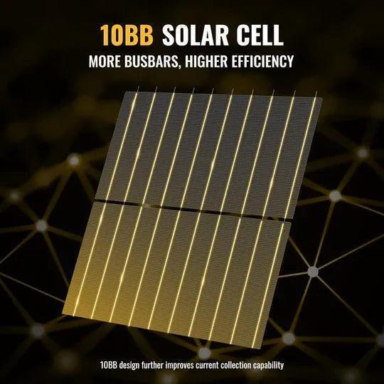 BougeRV 400W 12V 10BB Mono Bifaicial Solar Panel - Green Vista Living