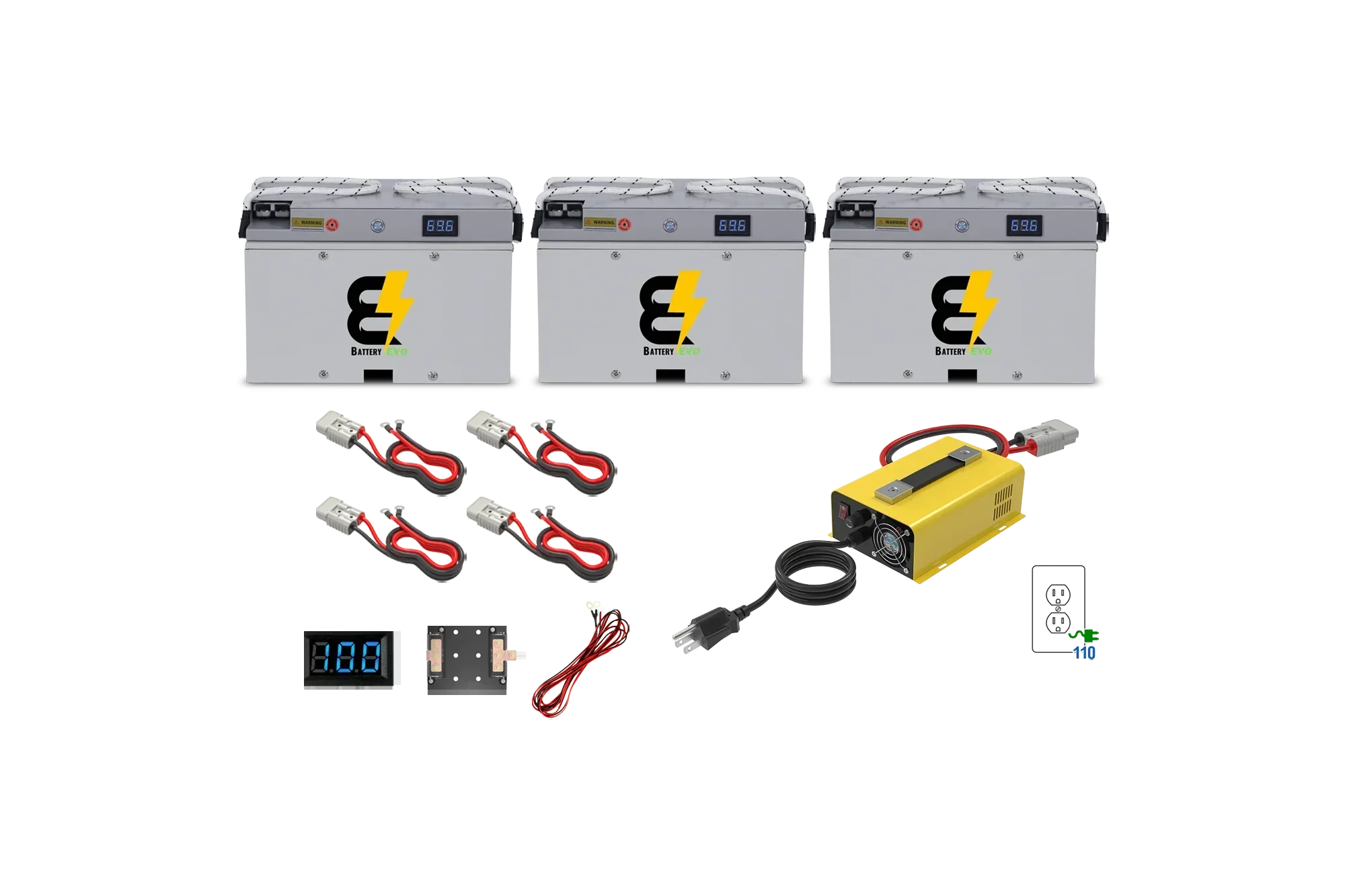 FALCON 72V 6.3kWh Lithium Battery 3x Kit - Green Vista Living