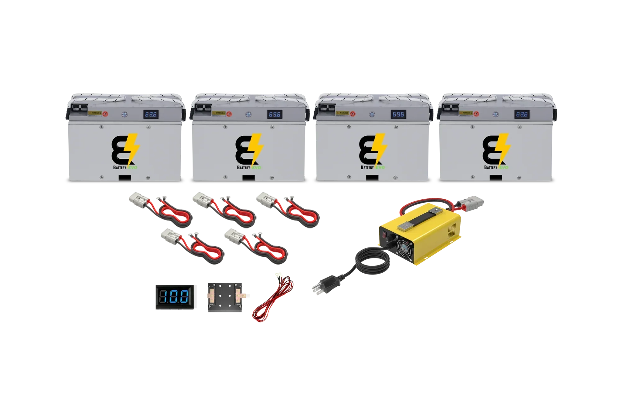 FALCON 72V 8.4kWh Lithium Battery 4x Kit - Green Vista Living