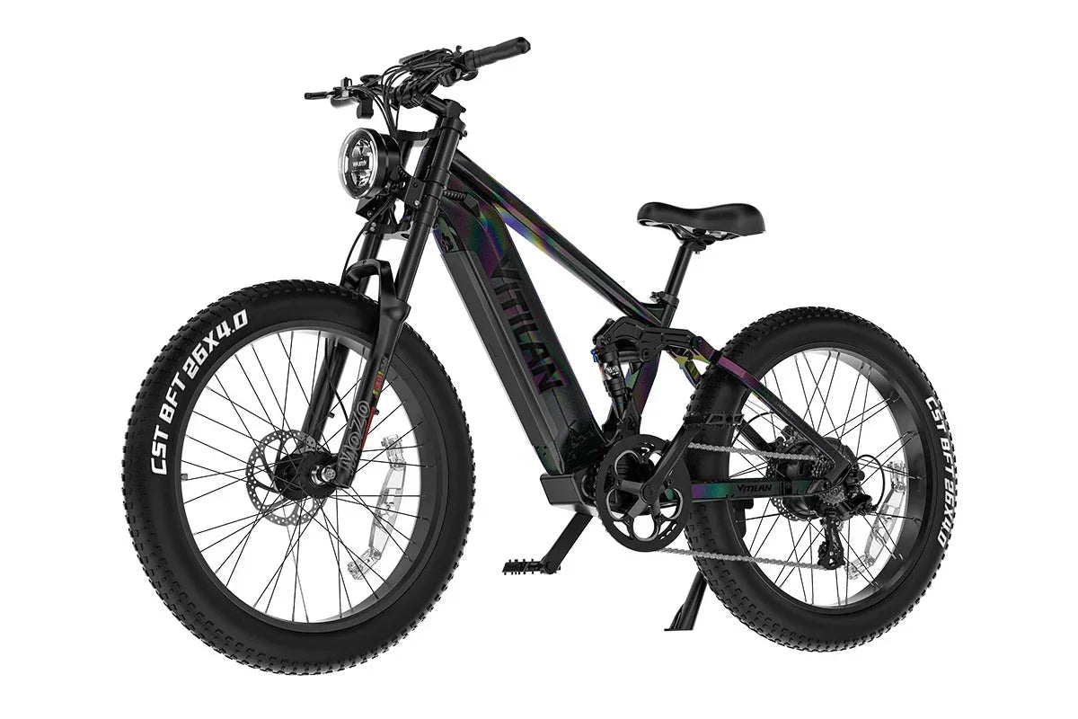 Vitilan T7PRO Full Suspension Mountain E-bike - Green Vista Living