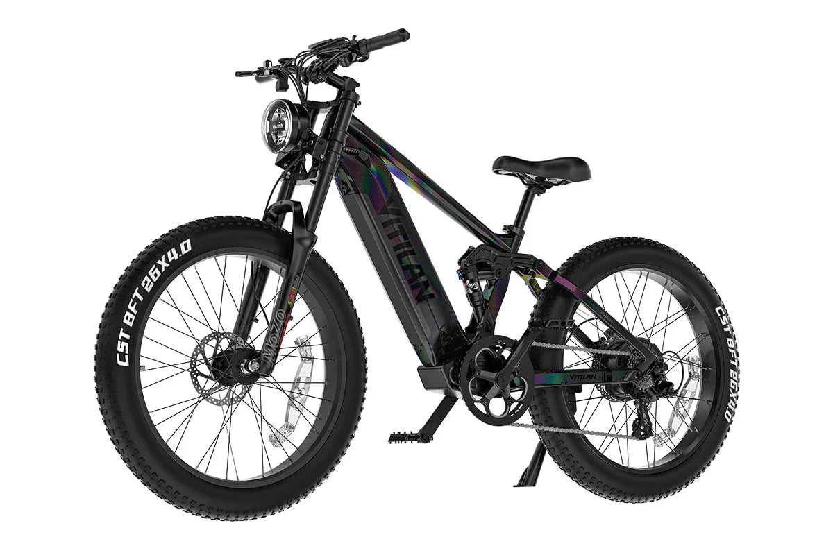 Vitilan T7PRO Full Suspension Mountain E-bike - Green Vista Living