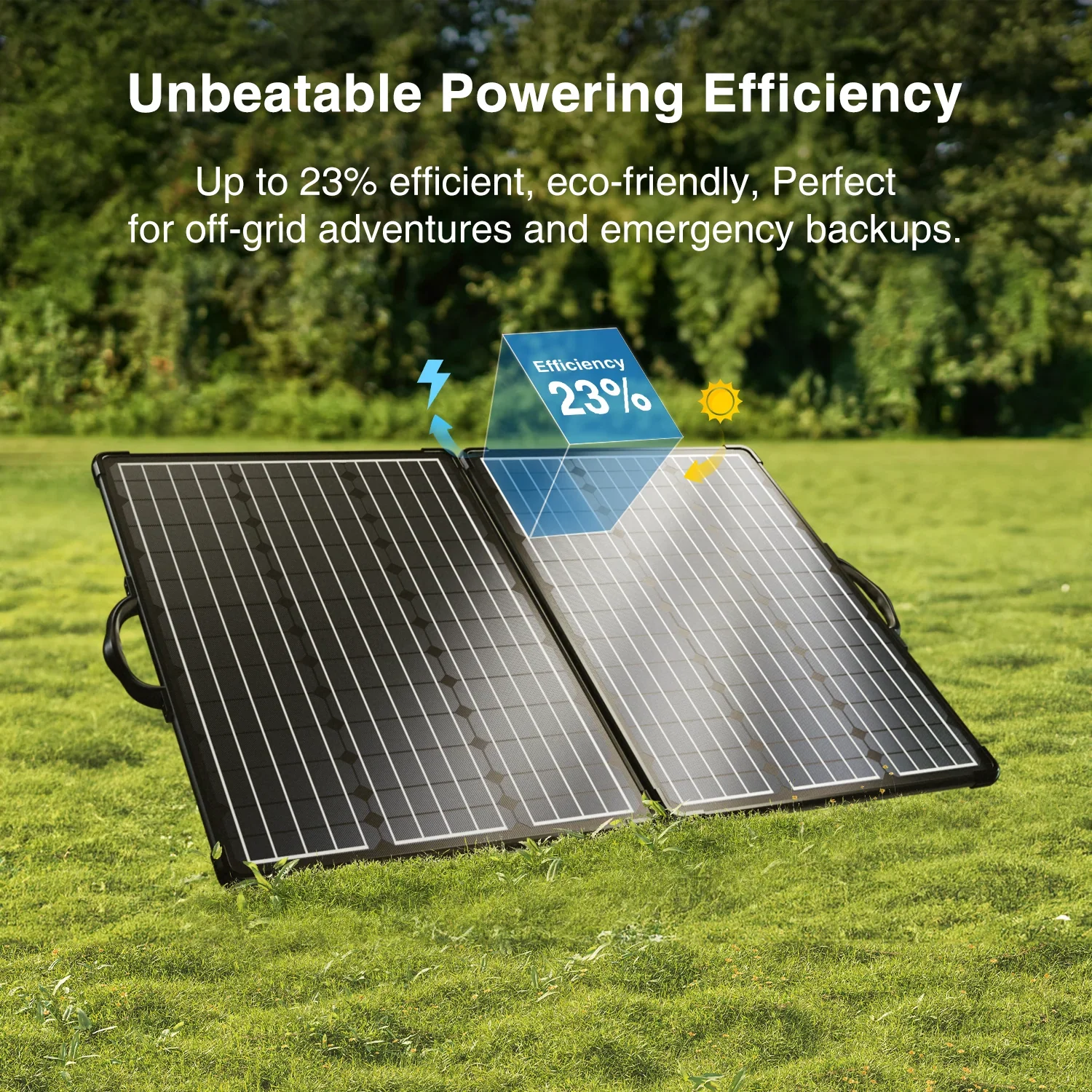 ACOPOWER PLK Portable Solar Panel Kit, Lightweight 20A Charge Controller——200W, 100W - Green Vista Living