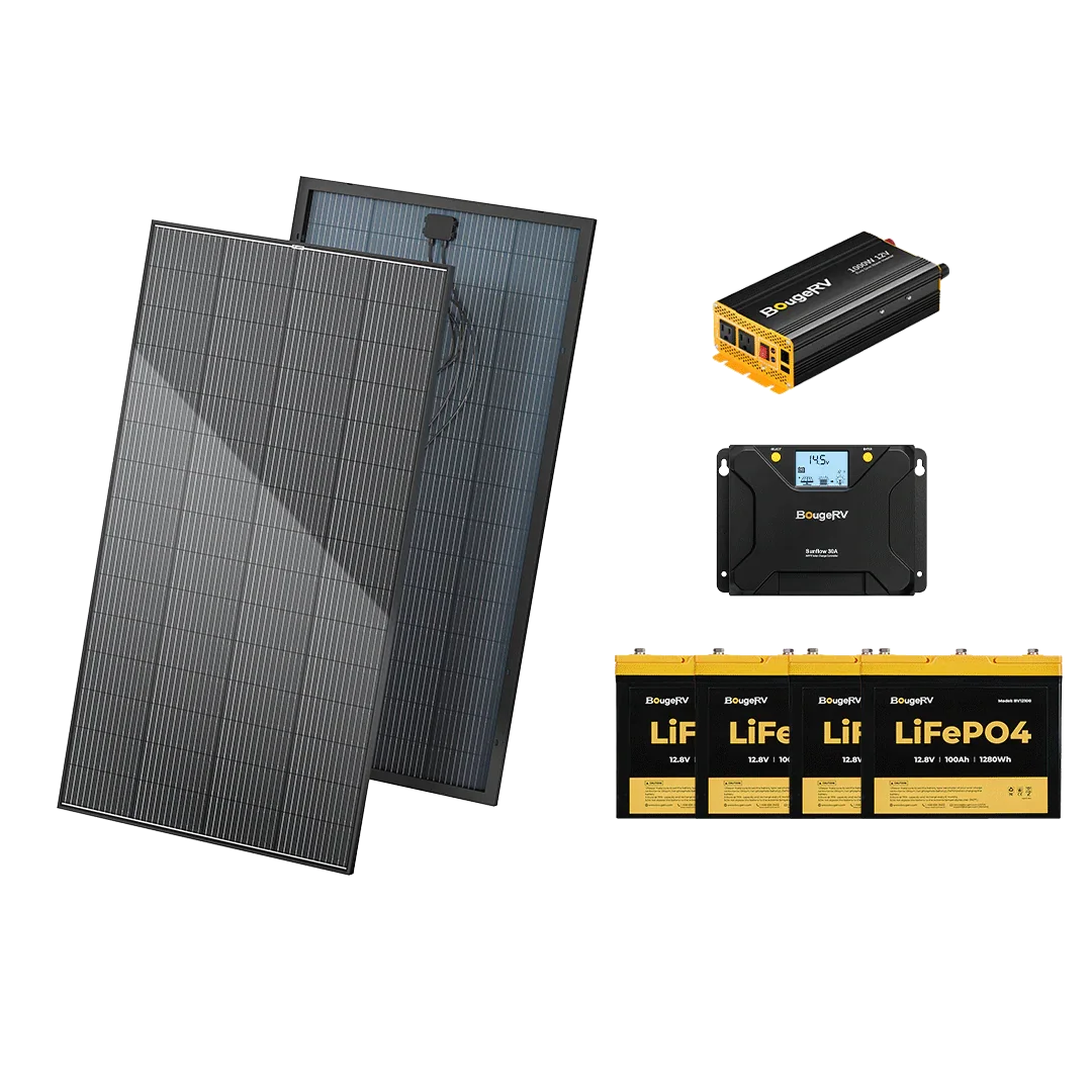 BougeRV 12V 800W High Watt Rigid Solar System Kit - Green Vista Living