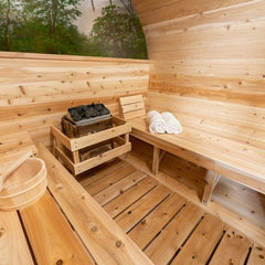 Dundalk Leisurecraft Canadian Tranquility MP Barrel Sauna | 6-8 Persons - Green Vista Living
