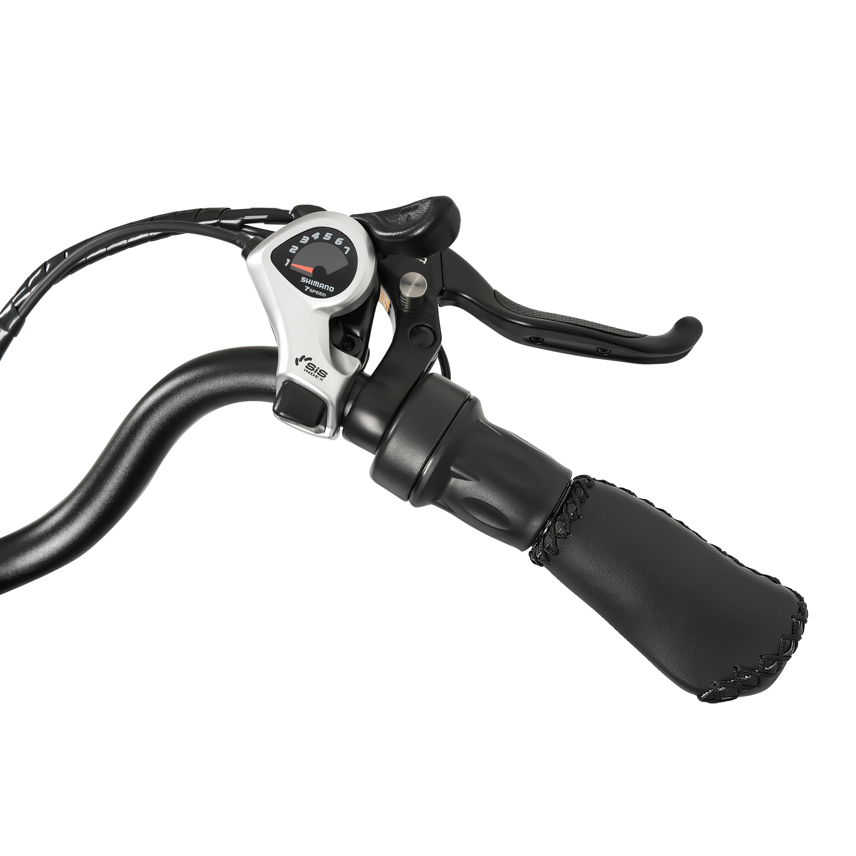 Ecotric 48V 24"x4.0 Front 20"x4.0 Rear Tires Tricycle electric bike with Front Basket + Rear Rack White - Green Vista Living