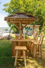 Dundalk Leisurecraft Canadian Timber Tropical Paradise Tiki Bar - Green Vista Living