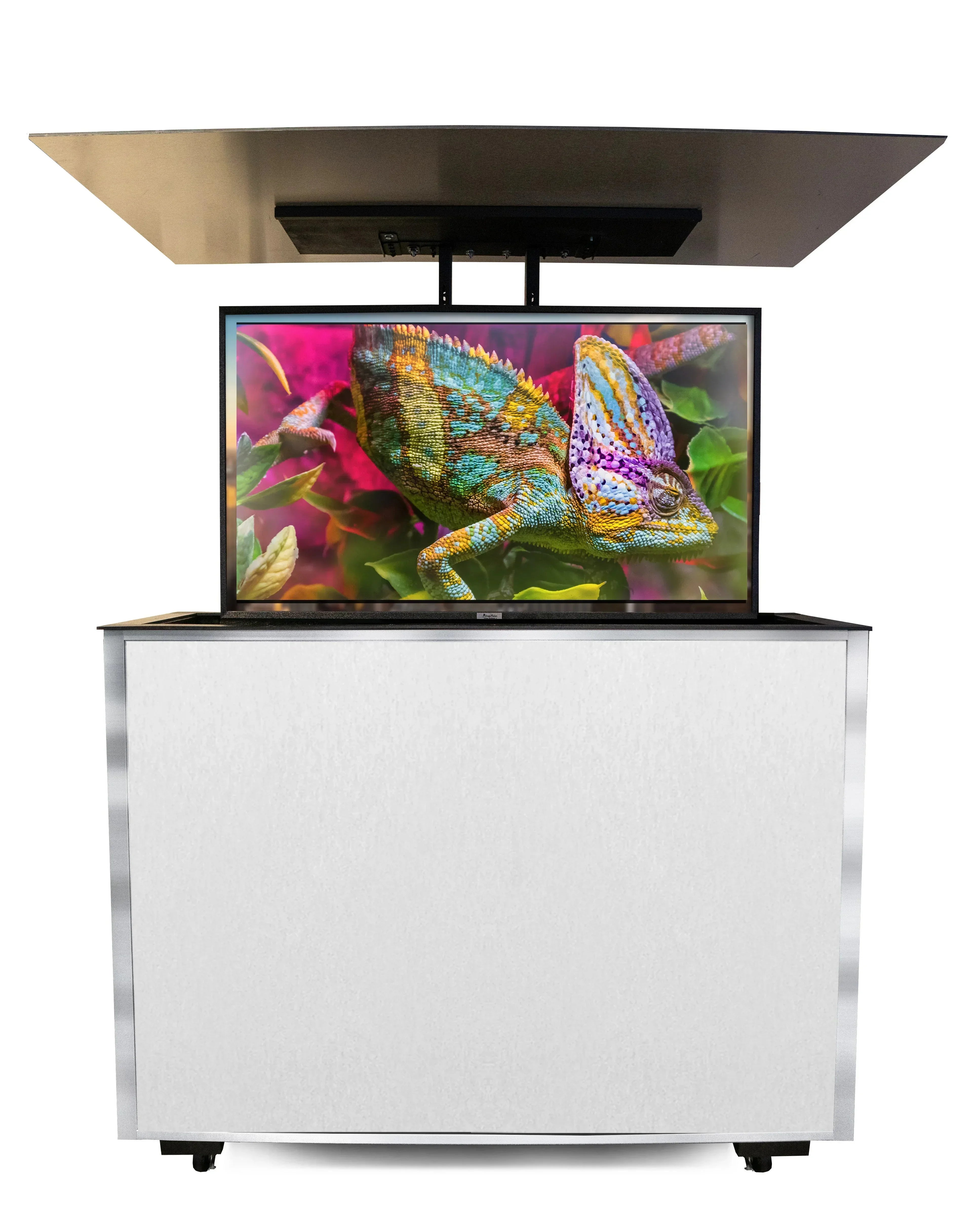MirageVision 43" Outdoor TV Premium Lift Cabinet - Green Vista Living