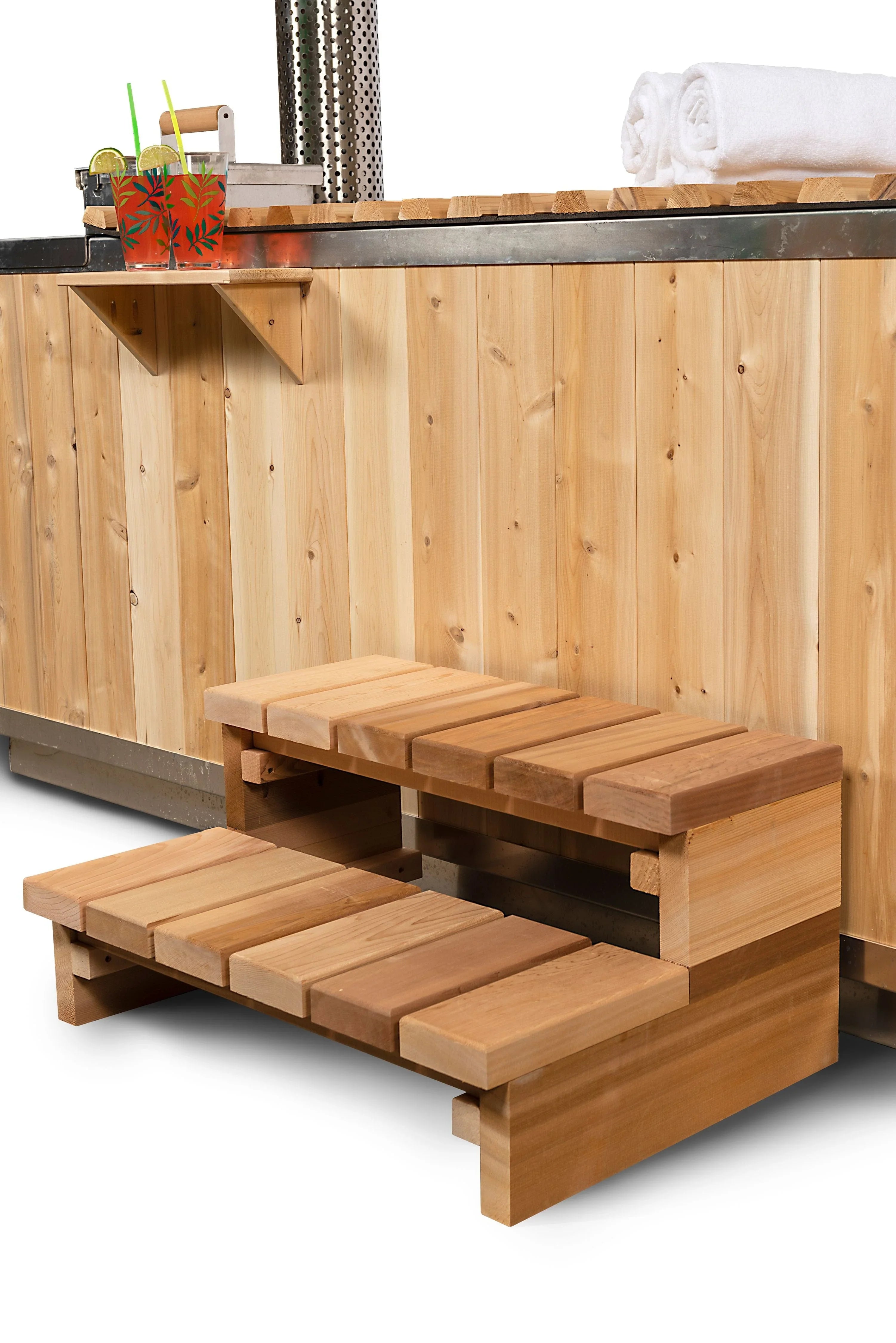 Dundalk Leisurecraft Canadian Timber The Starlight Wood Burning Hot Tub - Green Vista Living
