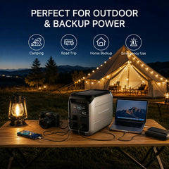 ALLPOWERS 1800W Solar Generator P1800 1024Wh with 600W Solar Panel