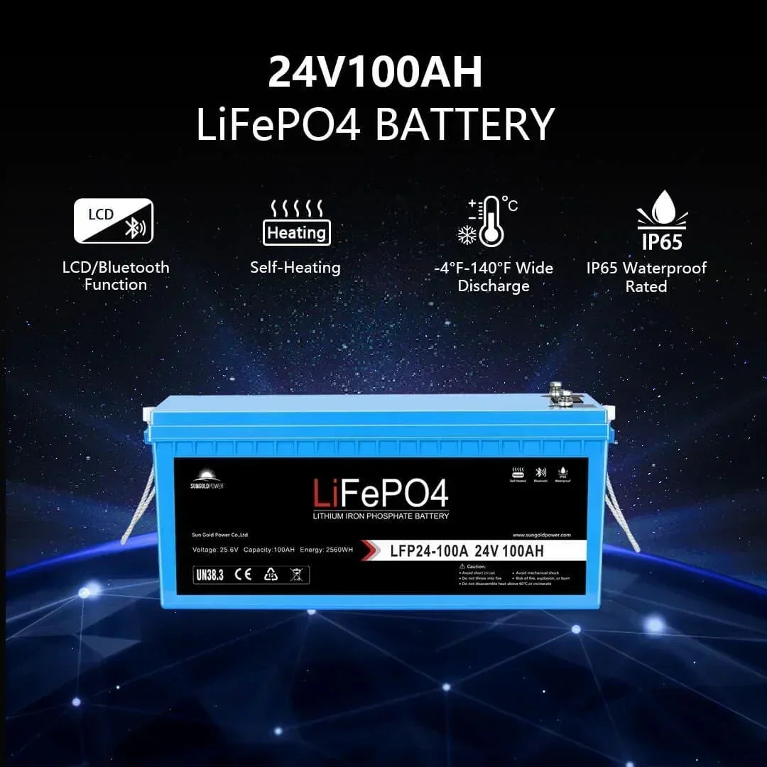 Off Grid Solar Kit 6000W 48VDC 120V/240V 10.24KWH Lithium Battery 6 X 370 Watt Solar Panels SGK-PRO64 - Green Vista Living