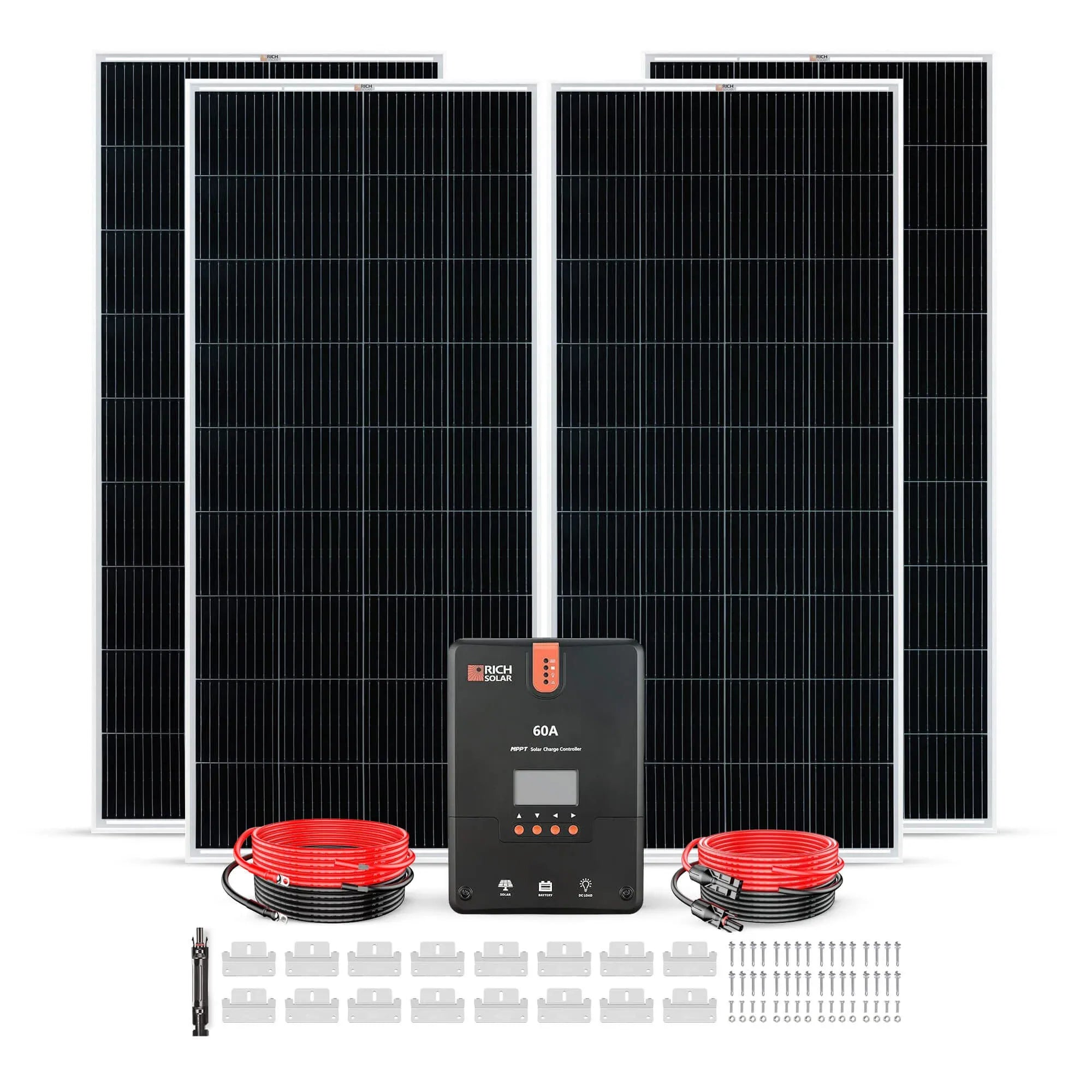Rich Solar 800 Watt Solar Kit Complete Off-Grid Solar System for RVs, Boats, Tiny Homes - Green Vista Living