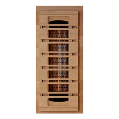 Golden Designs Full Spectrum Infrared Sauna with Himalayan Salt Bar | GDI-8010-03 | 1 Person