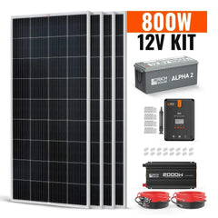Rich Solar - 800 Watt Complete Solar Kit - Green Vista Living