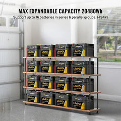 12V 1280Wh/100Ah LiFePO4 Battery - Green Vista Living