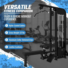 Selectorized Lat Pulldown & Low Row Combo w/ 250lb weight stack (New) Sports & Fitness Exchange