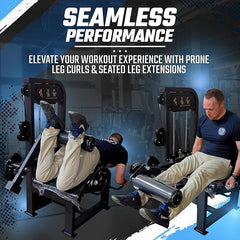 Selectorized Leg Extension & Prone Leg Curl Combo w/250lb weight stack (New) Sports & Fitness Exchange