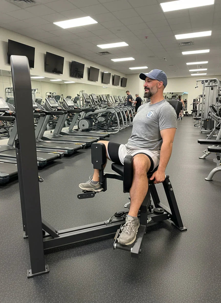 Selectorized Hip Abductor & Adductor Machine w/ 250lb weight stack (New) - Green Vista Living