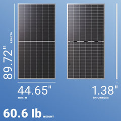 Mission Solar 550W Solar Panel 144 Cell P-PERC Bifacial