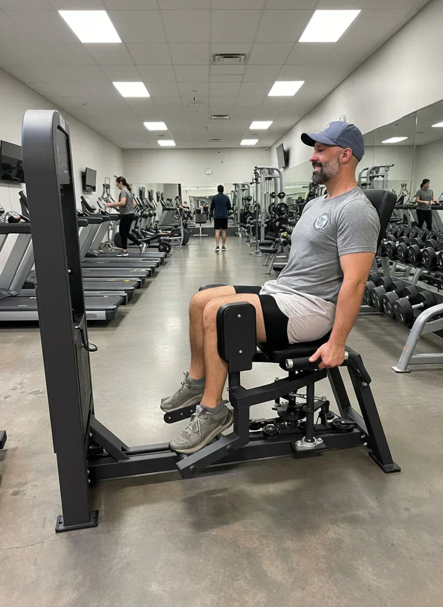 Selectorized Hip Abductor & Adductor Machine w/ 250lb weight stack (New) - Green Vista Living