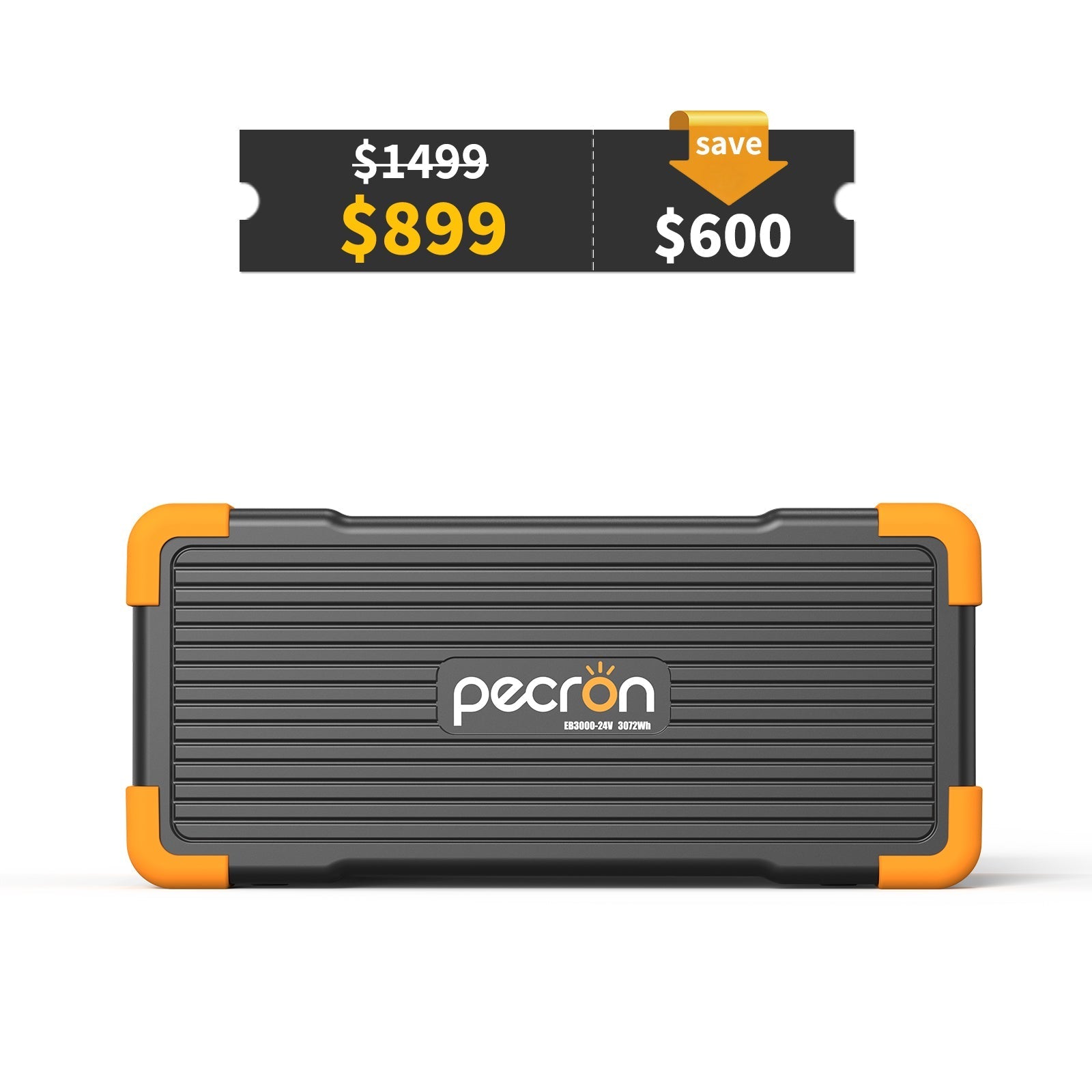 PECRON EB3000-24V Expansion Battery 3072Wh for E2000LFP ONLY - Green Vista Living