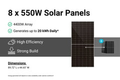 BatteryEvo WALRUS PACIFIC 12K INV. 124 kWh with Solar Accessories KIT - Green Vista Living