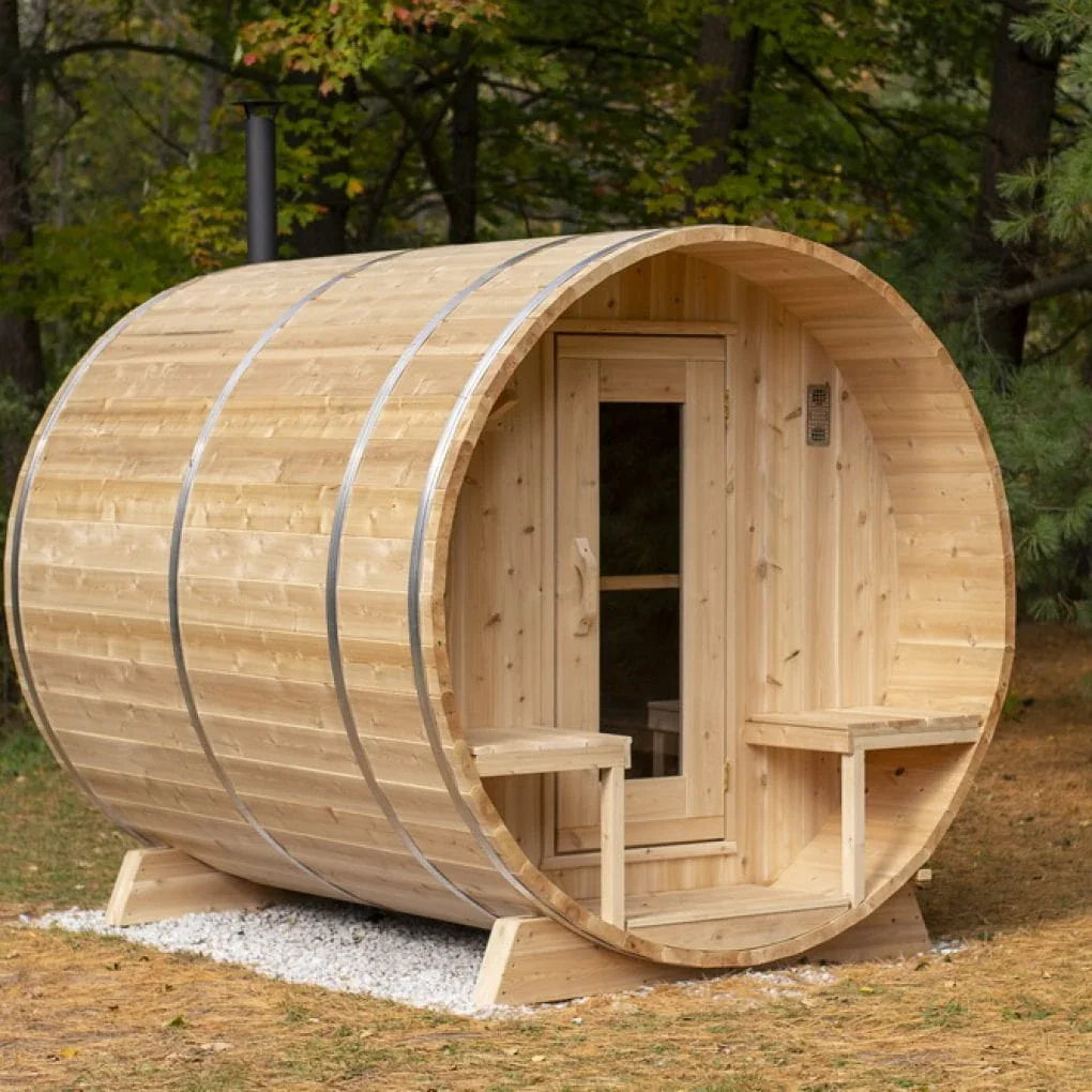 Dundalk Leisurecraft Canadian Timber Serenity Barrel Sauna | 4 Persons - Green Vista Living