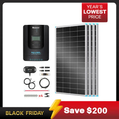 Essential Off-Grid Solar Kit 800W 12V | Optional 3.6kWh LiFePO4 Battery