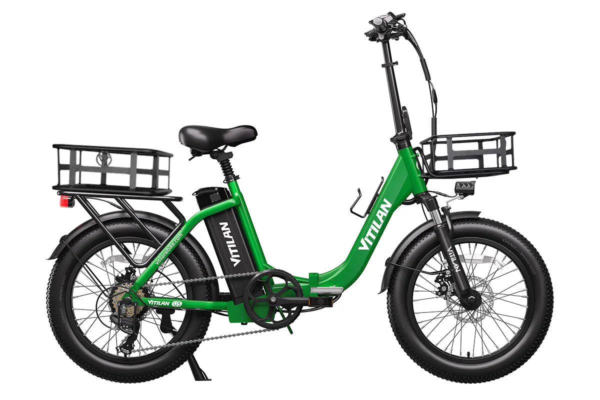 Vitilan U3 Full Suspension Foldable Fat Tire Electric Bike - Green Vista Living