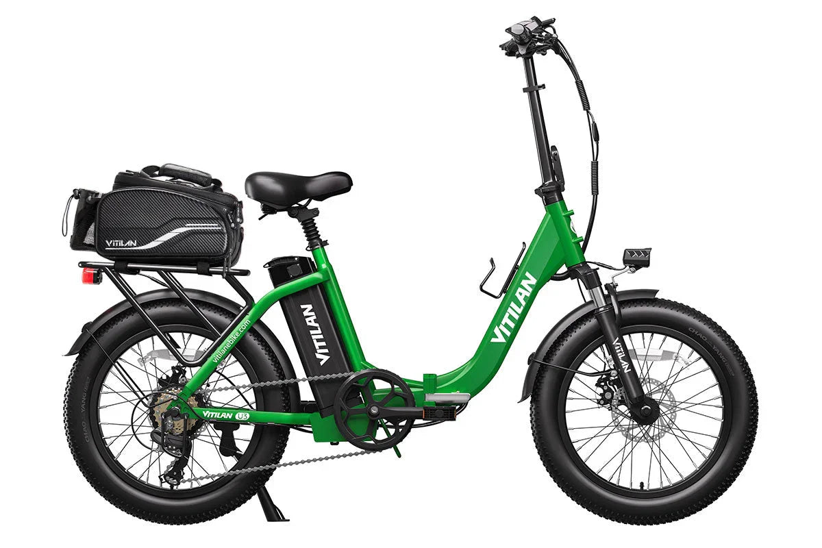 Vitilan U3 Full Suspension Foldable Fat Tire Electric Bike - Green Vista Living