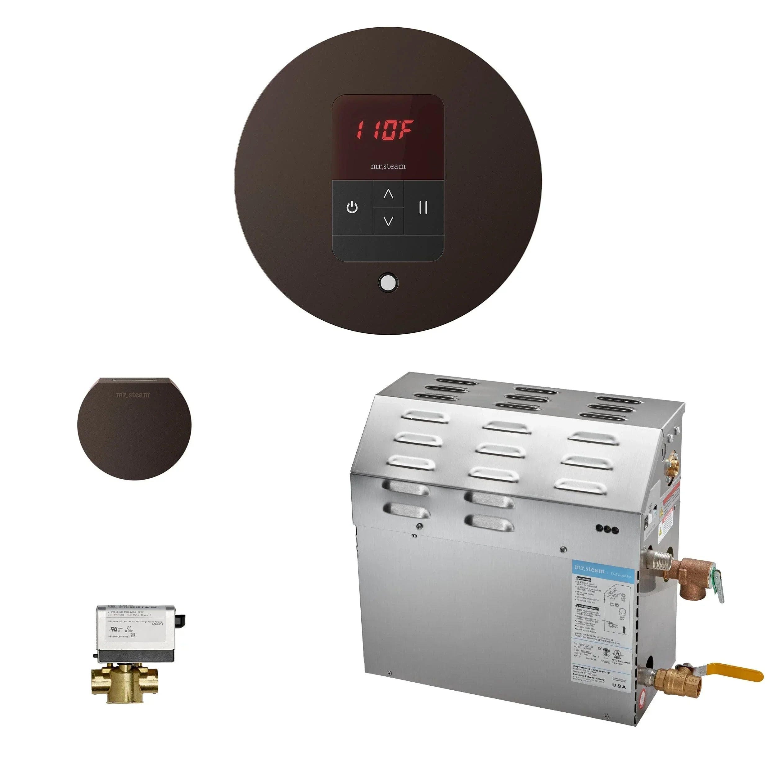 Mr. Steam MS (iTempo) 7.5 kW (7500 W) Steam Shower Generator Package with iTempo Control - Green Vista Living
