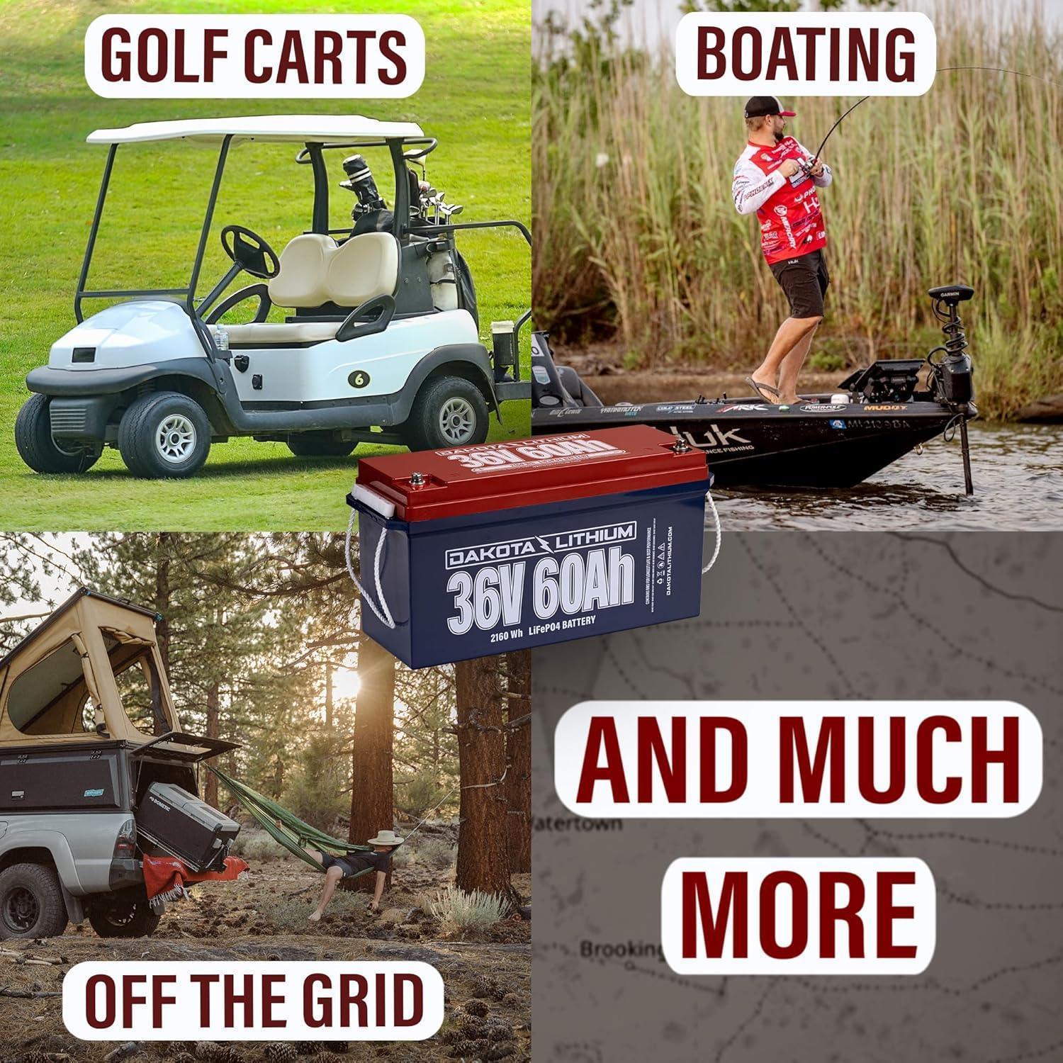 Dakota Lithium 36V 60Ah Deep Cycle LiFeP04 Single Battery - Green Vista Living