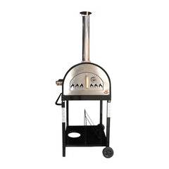 WPPO Traditional 25" Dual Fueled Pizza Oven With Gas Attachment- Wood and Gas Powered - Green Vista Living
