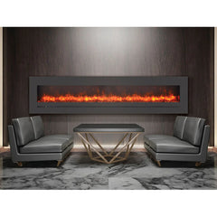Sierra Flame 48 Inch Linear Wall Mount Electric Fireplace WM-FML-60-6623-STL - Green Vista Living