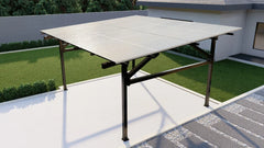 Chiko USA Premier Residential Steel Carport | Black | Solar Pergola | Solar Gazebo - Green Vista Living