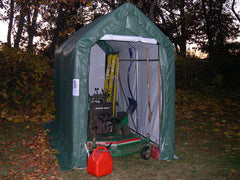 Rhino Shelter | 5'Wx10'Lx8'H Storage Shed