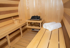 Dundalk Leisurecraft Canadian Timber Tranquility Barrel Sauna | 6 - 8 Persons - Green Vista Living
