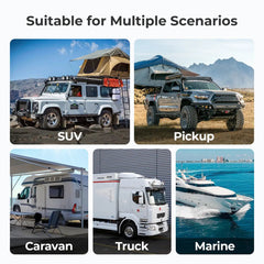 12V/24V IP67 50A DC-DC Battery Charger with MPPT with Renogy ONE Core